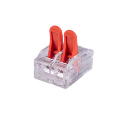 Клемма соединительная Cabeus MX-612 (11403c) (1 полюс, 2 зажима, 0.5–6.0 мм², с рычагом, 10 шт.; аналог WAGO 221-612)