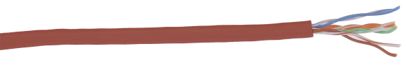 Кабель ITK LC1-C5E04-124 (U/UTP, CAT.5E, LSZH, 305 м, красный)