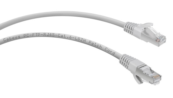 Патч-корд Cabeus PC-FTP-RJ45-Cat.6-3m-LSZH (7911c) (F/UTP, CAT.6, LSZH, 3 м, серый)