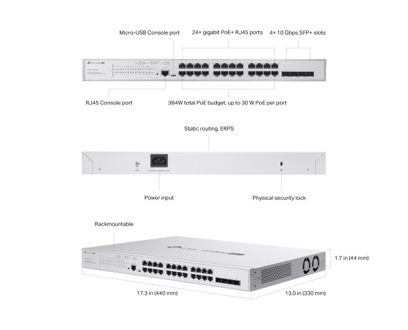 Коммутатор TP-Link Omada Pro S5500-24GP4XF