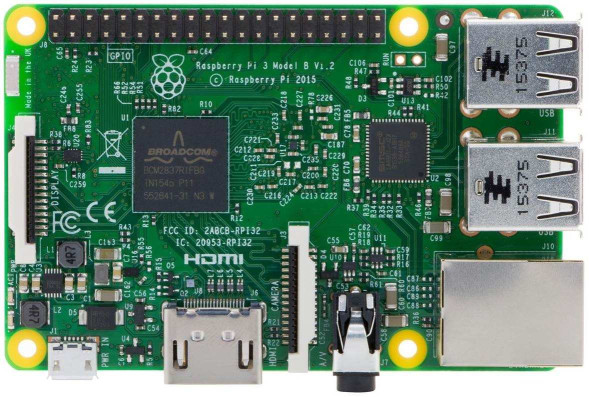 Микрокомпьютер Raspberry Pi 3 Model B (BCM2837 @ 1200 MHz Quad Core / 1 GB RAM)