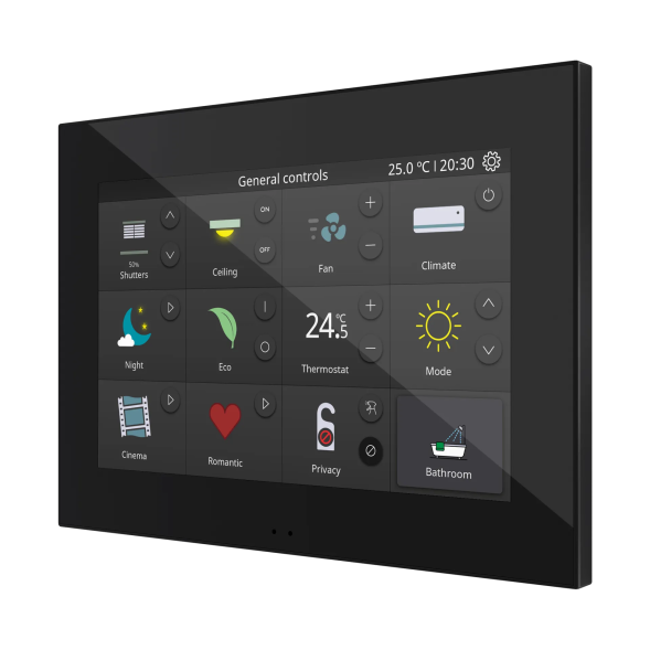 Панель управления Zennio Z70 v2 (ZVIZ70V2A) (Антрацит)