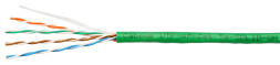 Кабель Cabeus UTP-4P-Cat.5e-SOLID-GN-100 (7250c-5) (U/UTP, CAT.5E, PVC, 100 м, зеленый)