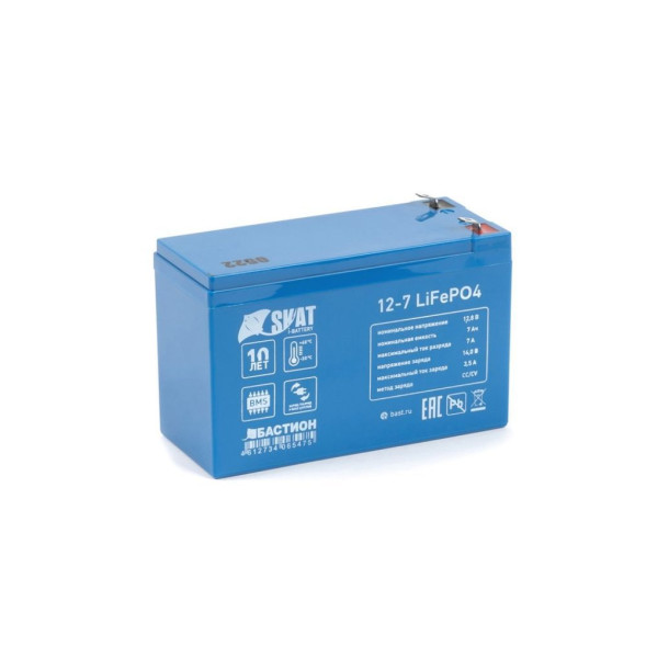 Батарея аккумуляторная Бастион SKAT i-BATTERY 12-7 LiFePo4 (645)