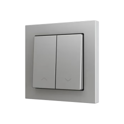 KNX-кнопка Zennio ZS55 ZS552PB2SS (Серебро, Жалюзи)