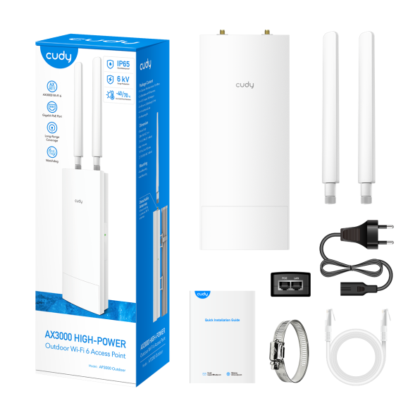 Точка доступа Cudy AP3000 Outdoor (Wi-Fi 6, 2.4 / 5 GHz)