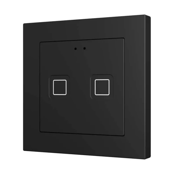 Выключатель Zennio Tecla RGB 55 X2 (ZVITR55X2A) (Антрацит)